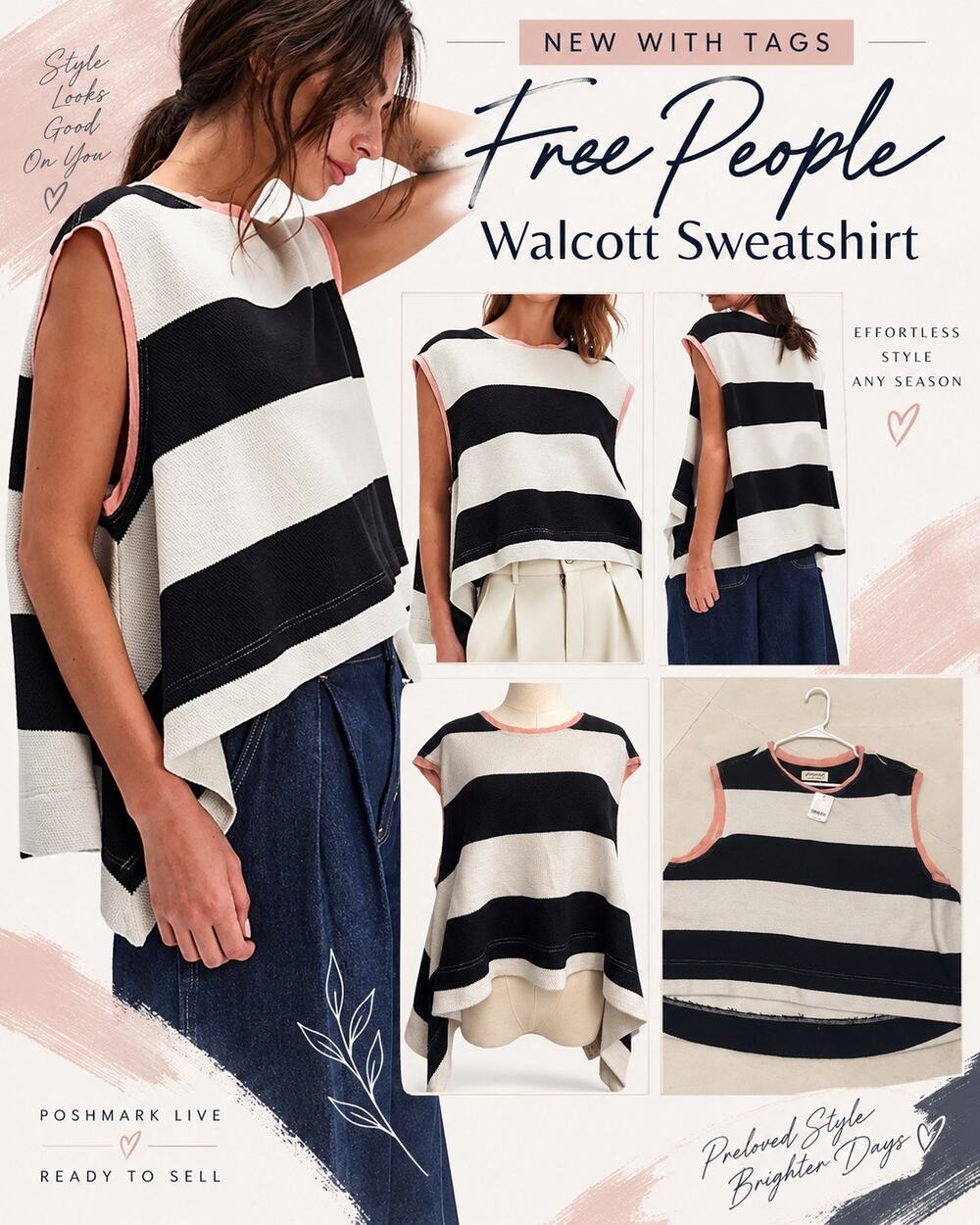NWT Free People Walcott Sweater